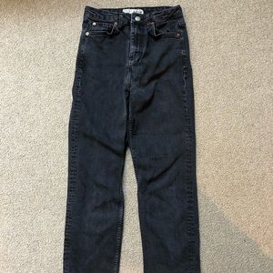 Top shop straight ankle black jeans